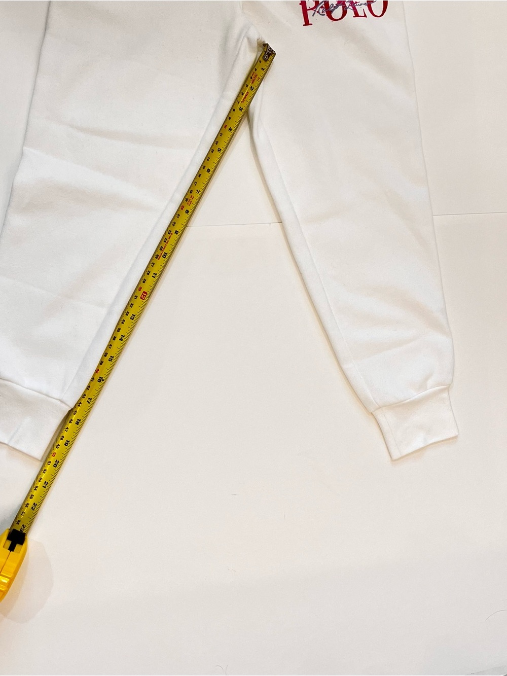 Ralph Lauren White Pants and Hoodie Set with Pink Polo Logo - Picture 10 of 10